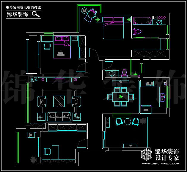 翠屏紫氣鐘山E戶型135平方 戶型